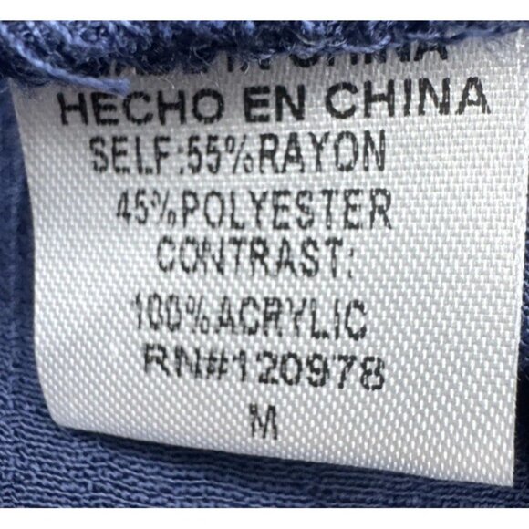 Entro Women’s Colorful Crochet Trim Tie Open Front Kimono Duster Cardigan Sz M - Picture 8 of 10